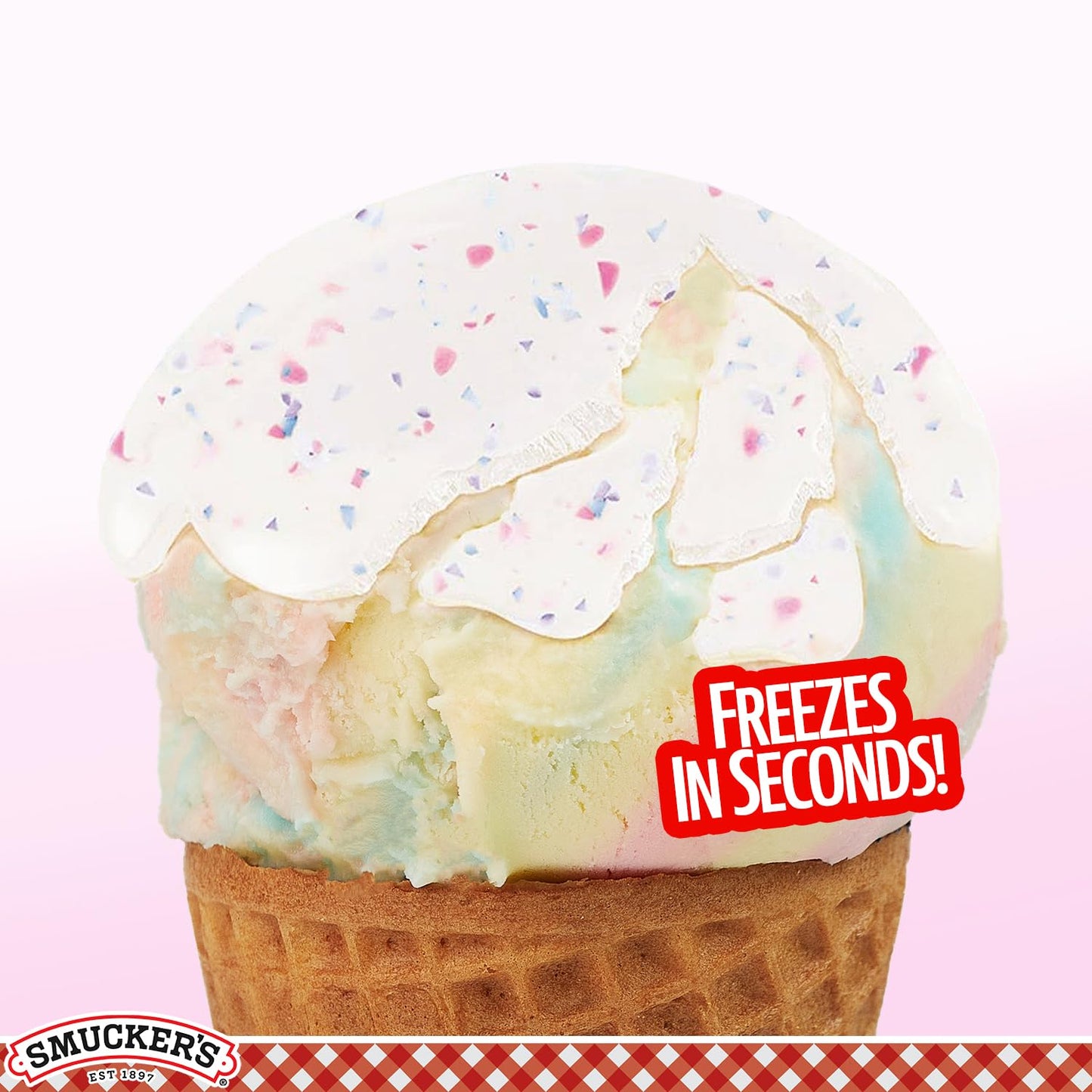 Smuckers Unicorn Magic Shell Smucker`s Topping Freezes In Seconds (1) 7.25 oz Bottle