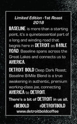America's. Boldest. Coffee. Dark Roast - Whole Bean - 16 Ounce Bag - 100% Arabica - Detroit Bold Coffee Baseline Blend