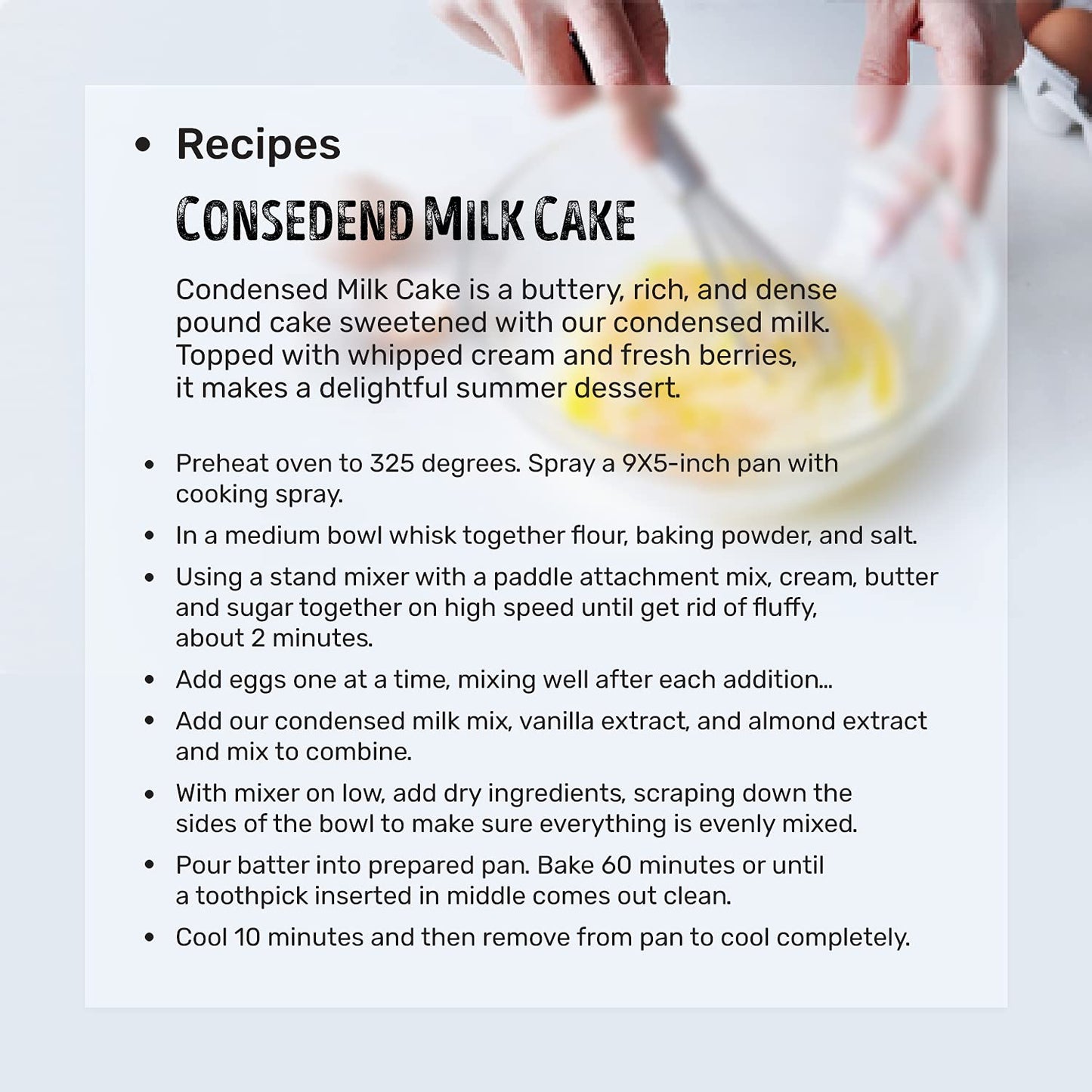 Sugar Free (No Sugar Added) Gluten Free Non GMO Condensed Milk Mix. Weight: 8 oz/226.8 gr. (Pack of 2)