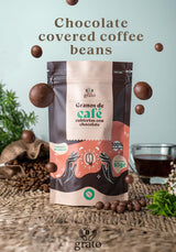 Grato Specialty Coffee Kit - Ground (250g) + Chocolate-Covered Beans (80g) | Premium Colombian Coffee & Gourmet Snack