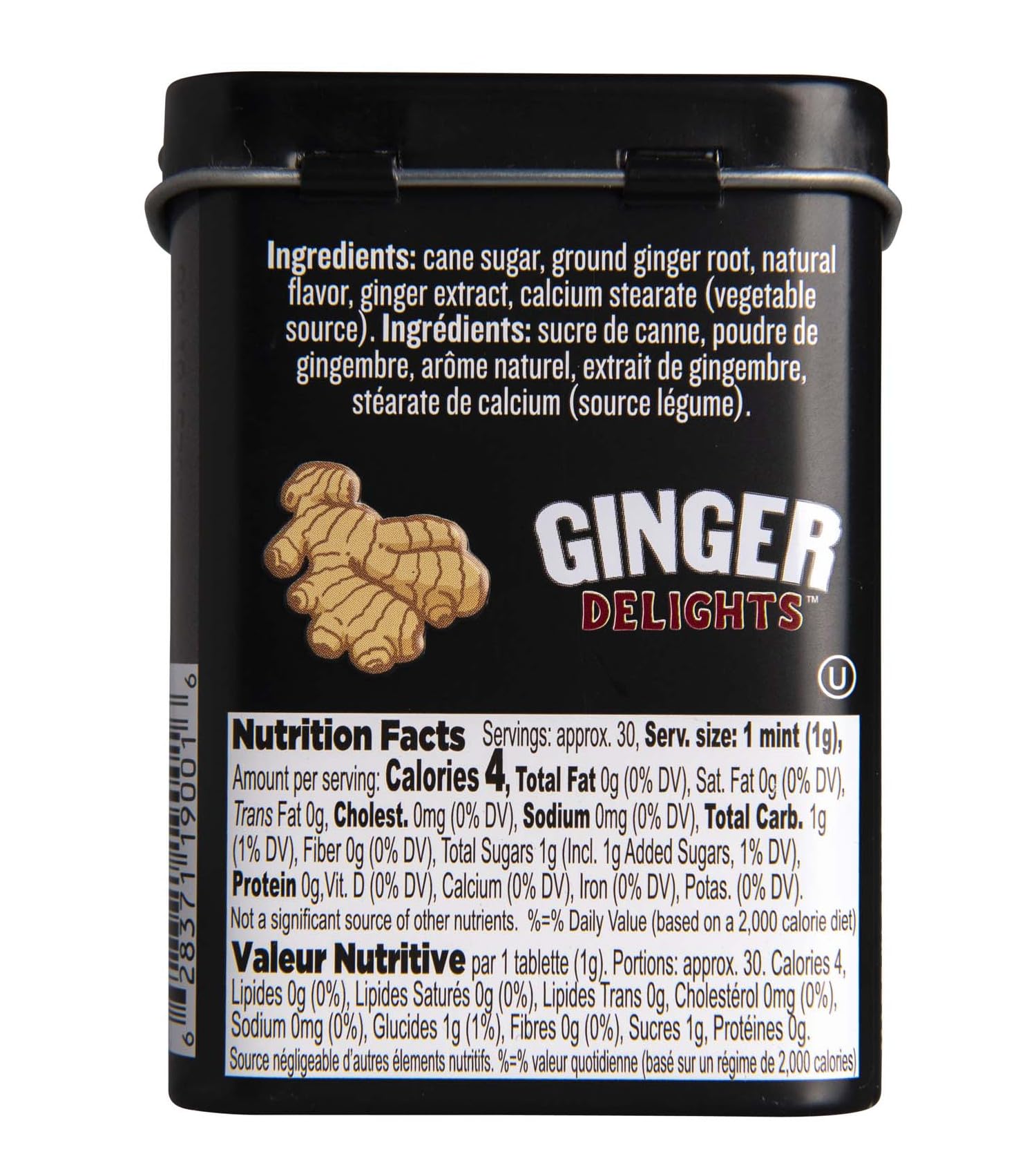 Ginger Delights Four Flavor Variety Pack | Genuine Ground Ginger Root, Natural Flavors | Kosher Certified, Vegan, Gluten Free | Aspartame & Xylitol