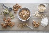 ELAN Low Sugar Oatmeal Granola - Filling Heart Healthy Nut and Oat Cereal - Simple Ingredients Only - Gluten Free, Salt Free, Low Carb Breakfast Food