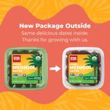 Natural Delights Organic Medjool Dates Pitted - USDA Certified Organic Fruit, Good Source of Fiber & Potassium, Naturally Sweet, Snack for On-the-Go