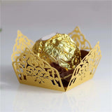 chocolate bar wrappers 100pcs Flower Chocolate Wrappers Paper Candy Box Bar Wedding Favors And Gifts Party Supplies Birthday(Gold)