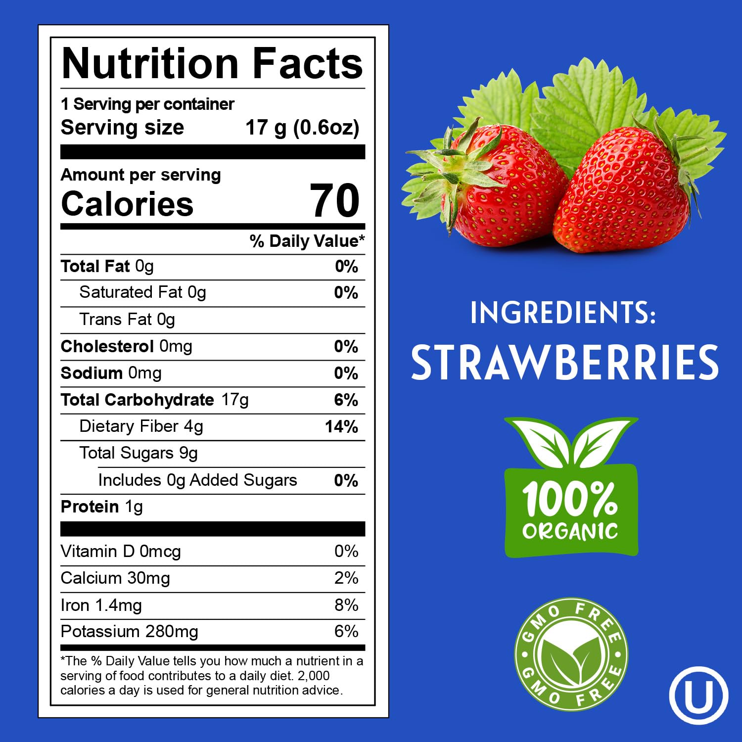 HOMESTEAD RESERVE Freeze Dried Strawberry, Pack of 8 Dried Fruit Snacks Individual Packs, Ideal Fruits Chips for Healthy Lifestyles and Active Living