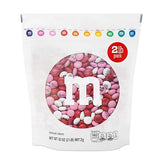 M&M’S Valentine's Day Chocolate Gift Bag, 2lb Red Pink White M&M'S with Messages, Bulk Valentine's Candy for Galentine’s Gifts, Party Favors, Candy