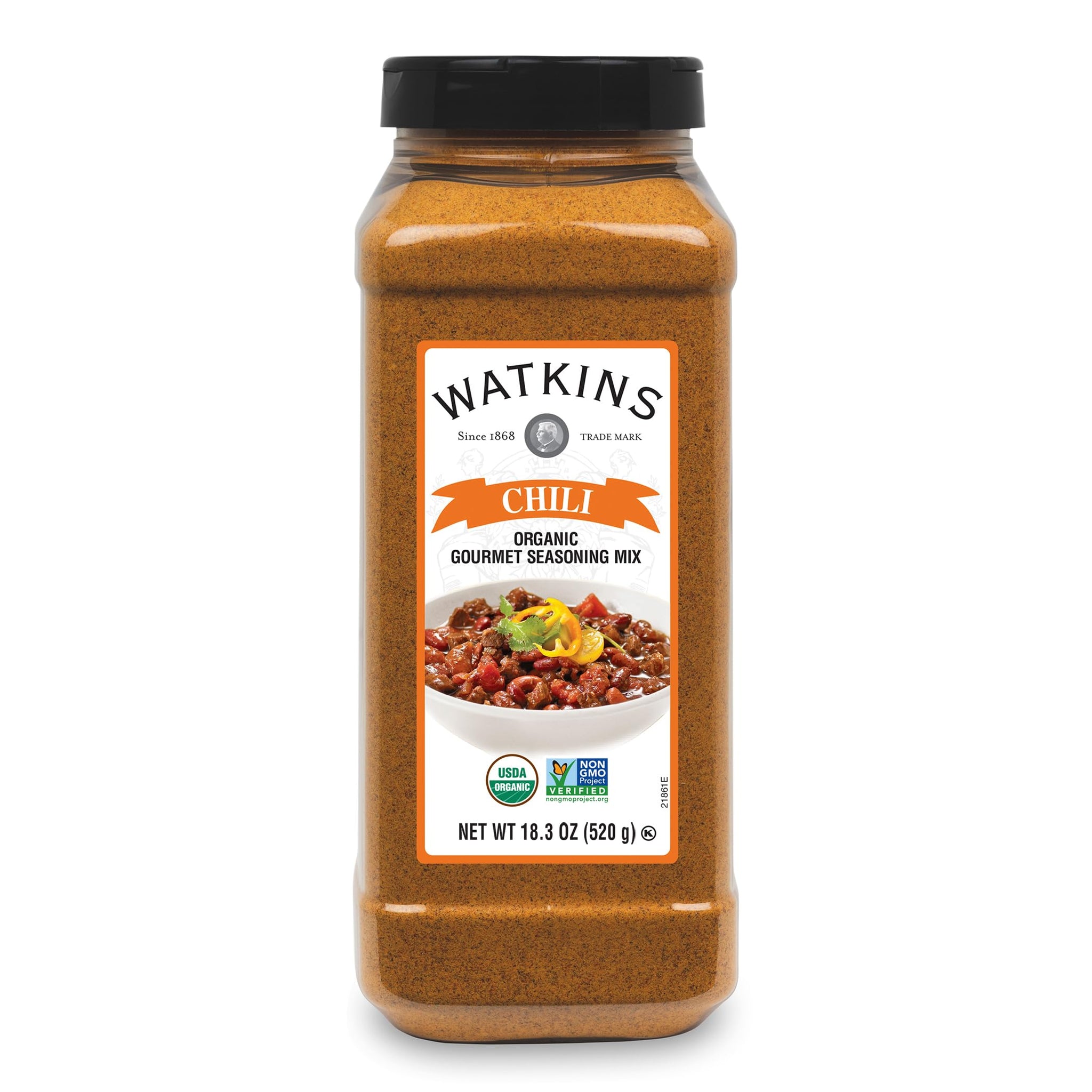 Watkins Organic Gourmet Dry Seasoning Mix, Chili, 18.3 Ounce (Pack of 1)