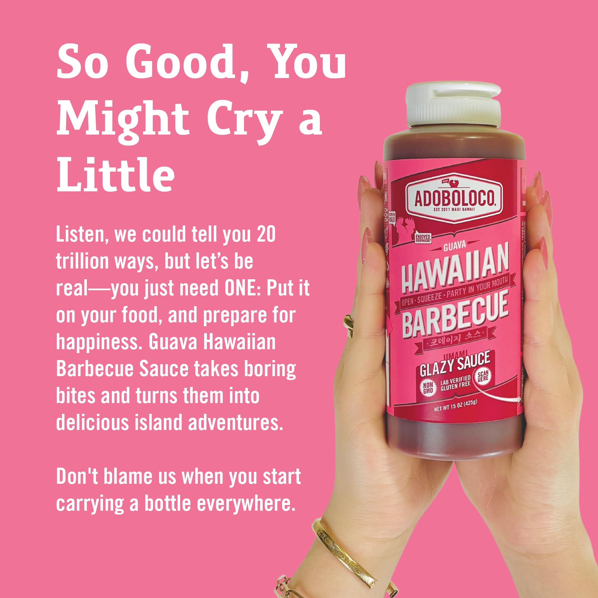 Adoboloco Guava Hawaiian Barbecue Sauce - Gluten Free