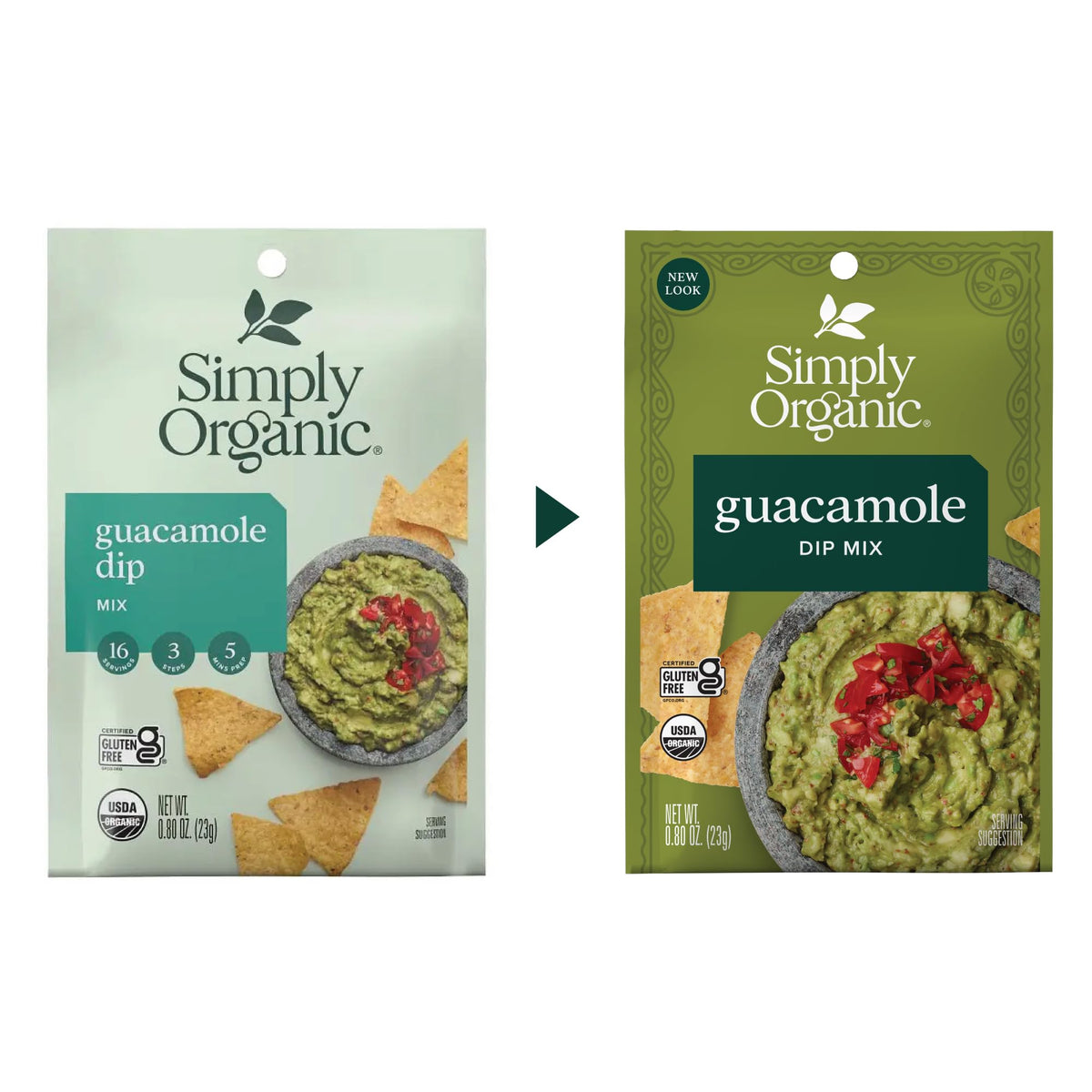 Simply Organic Guacamole Dip Mix - 0.8 oz, 12 Count (Pack of 1)