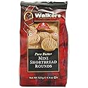 Walker's Shortbread Mini Rounds Cookies, Pure Butter Shortbread Cookies, 4.4 Oz Bag (Pack of 6)