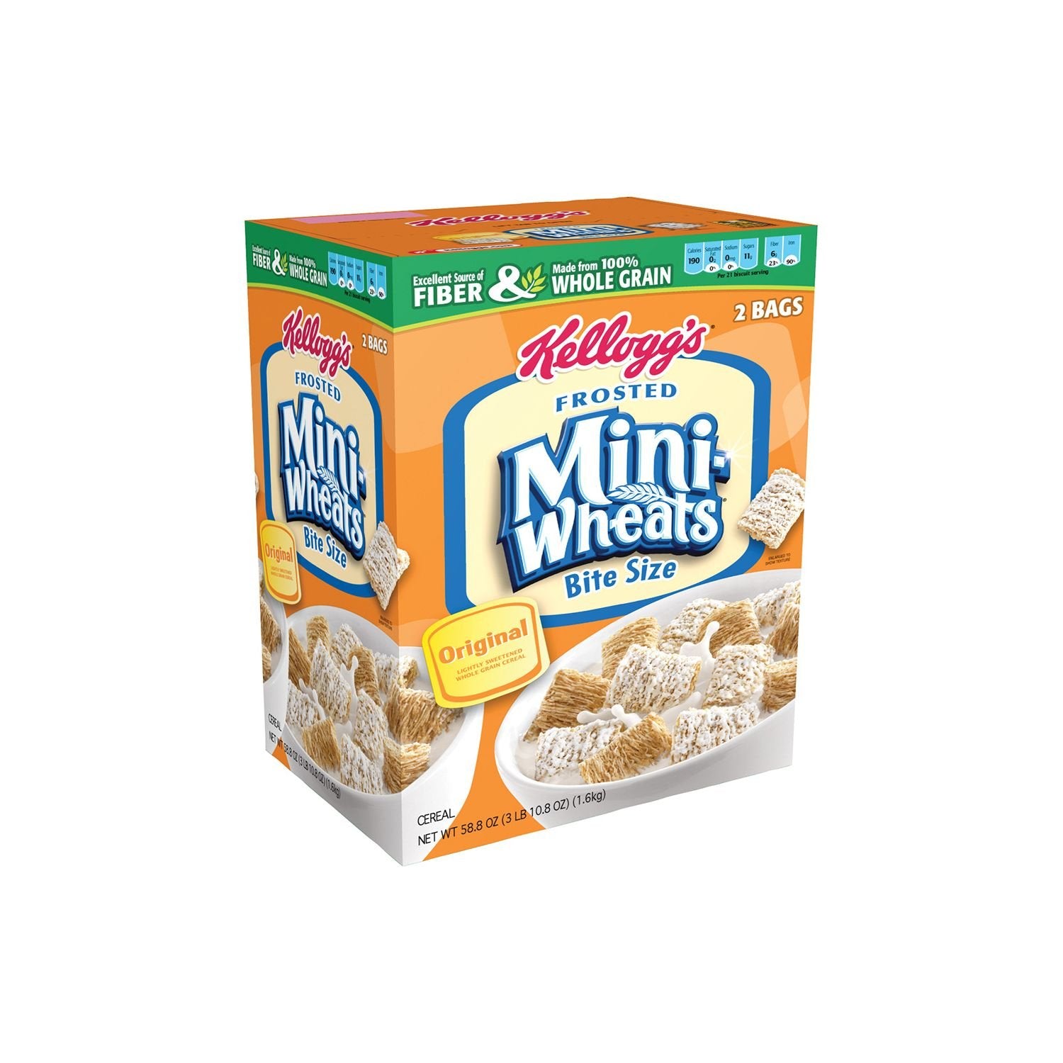 Kellogg's Frosted Mini Wheats Cereals, 58.8 Ounce