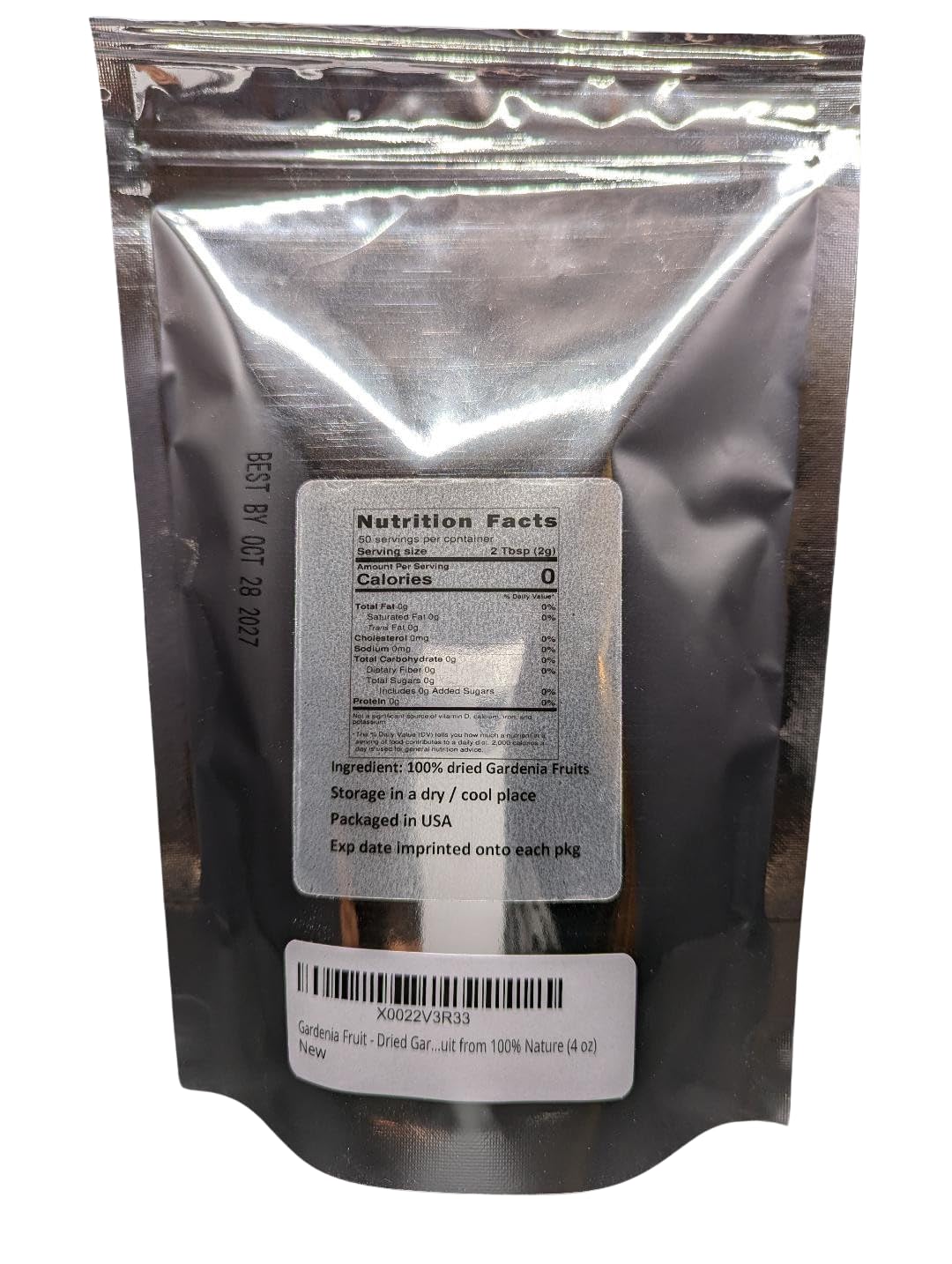 Gardenia Fruit - Dried Gardenia Fruit from 100% Nature (4 oz)