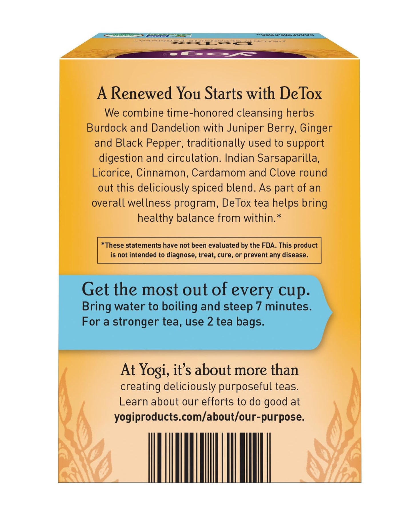 Yogi Tea, DeTox, 16 Count