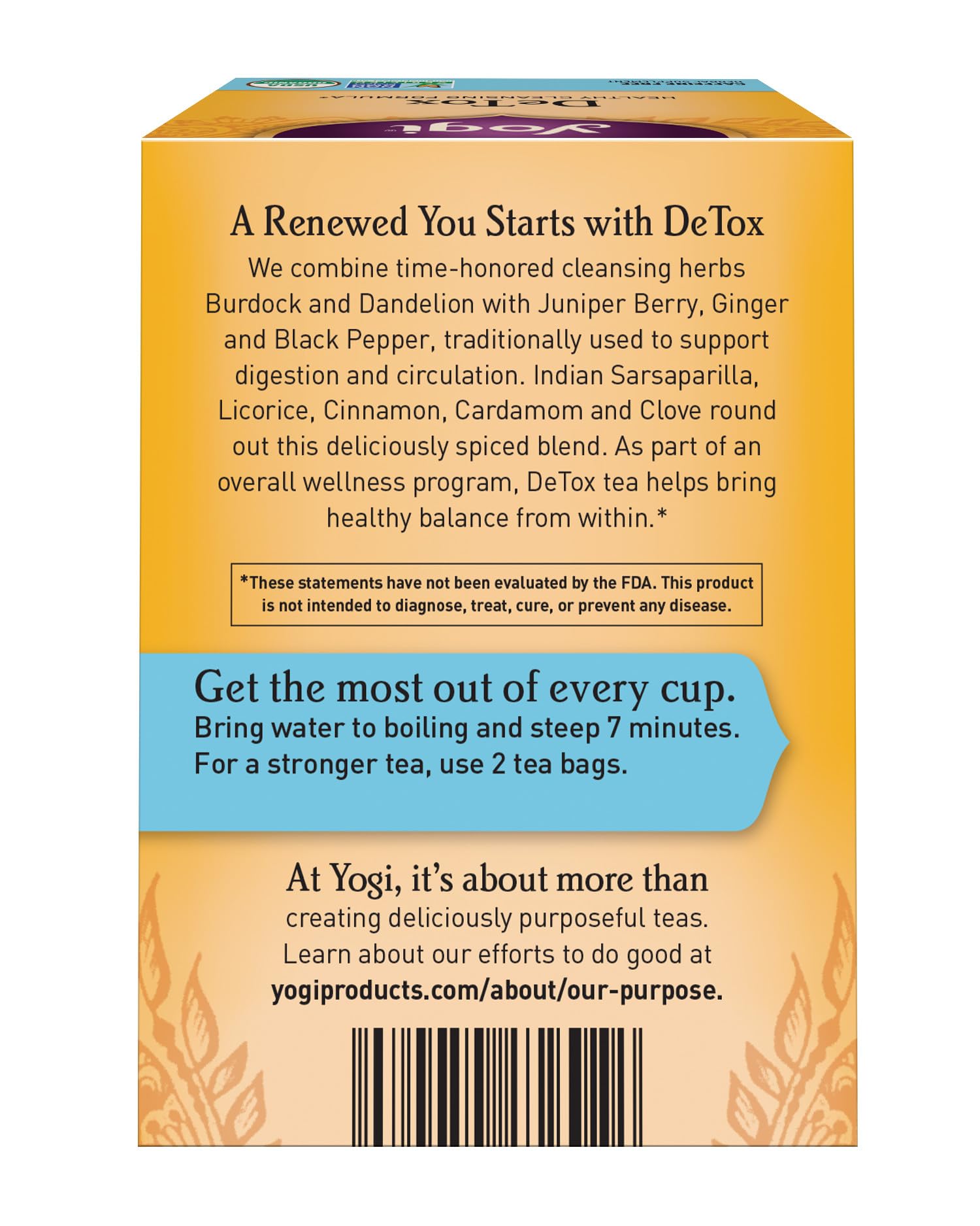 Yogi Tea, DeTox, 16 Count