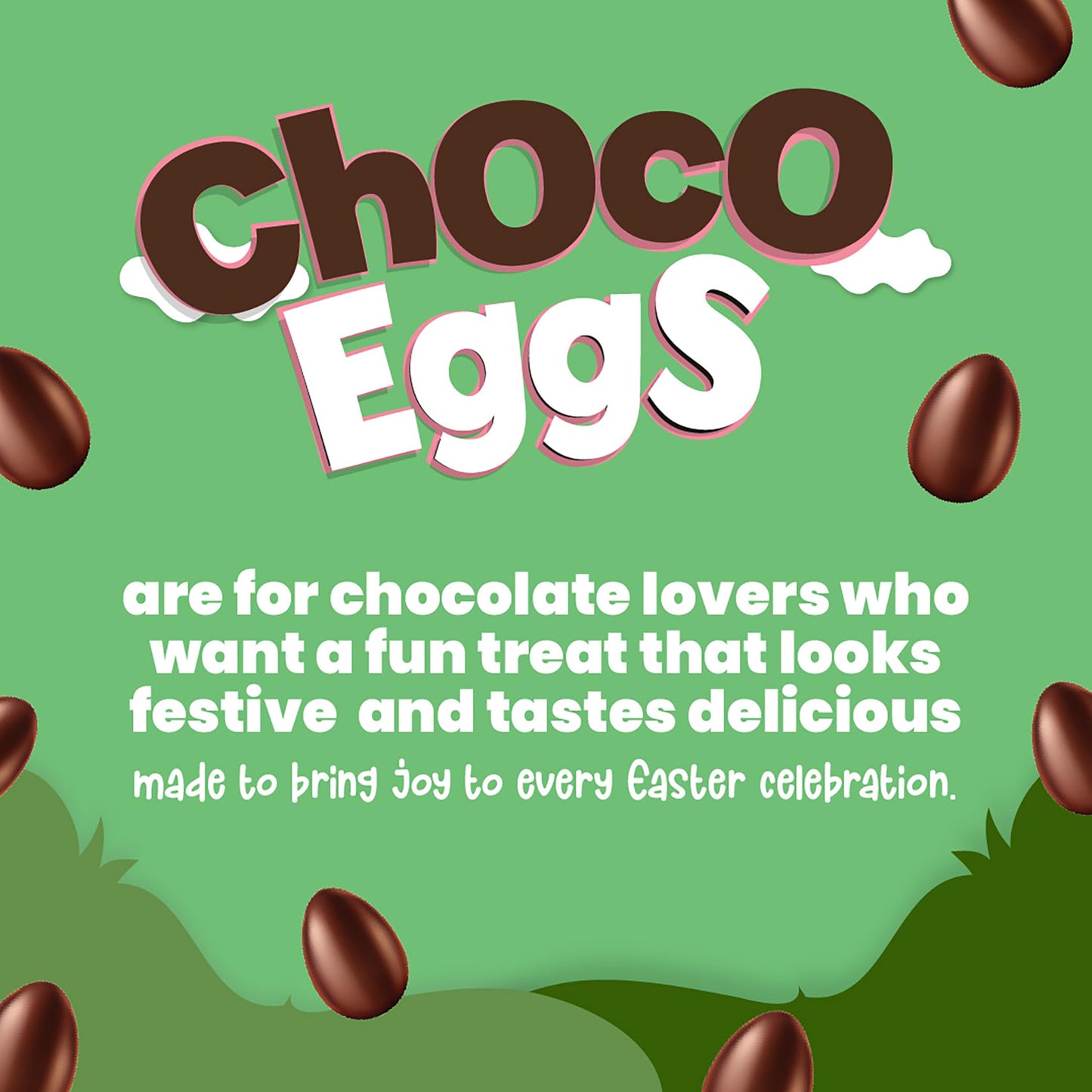 Colombina Easter Chocolate Eggs, Easter Candy for Kids and Teens, Milk Chocolate Individually Wrapped in Pastel Foil for Baskets, Egg Hunts & Gifts