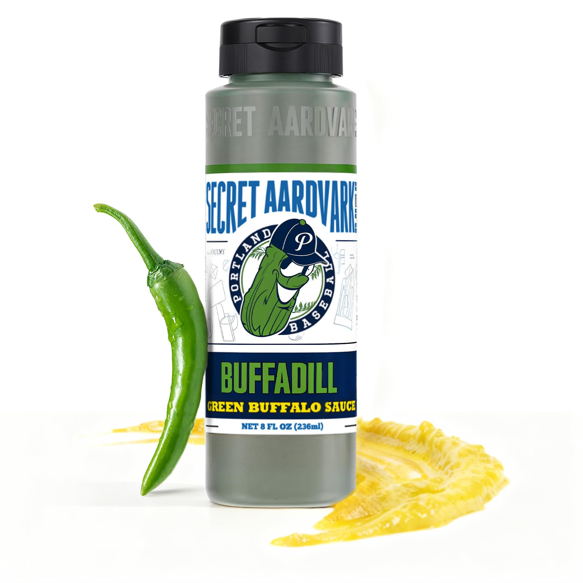 Secret Aardvark BuffaDill Green Buffalo Wing Sauce, 8 fl oz