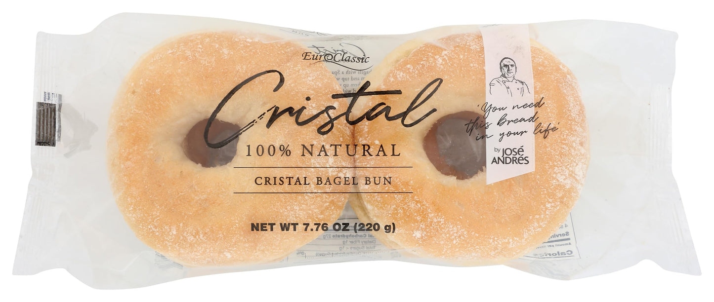 Euro Classic Imports Cristal Bagel Bun 4 Count, 7.76 OZ