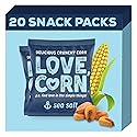 LOVE CORN Sea Salt - Crunchy Roasted Corn Snack, 3 Simple Ingredients, Gluten Free, Non-GMO, Vegan - Alternative to Chips, Nuts & Crackers - Lunchbox