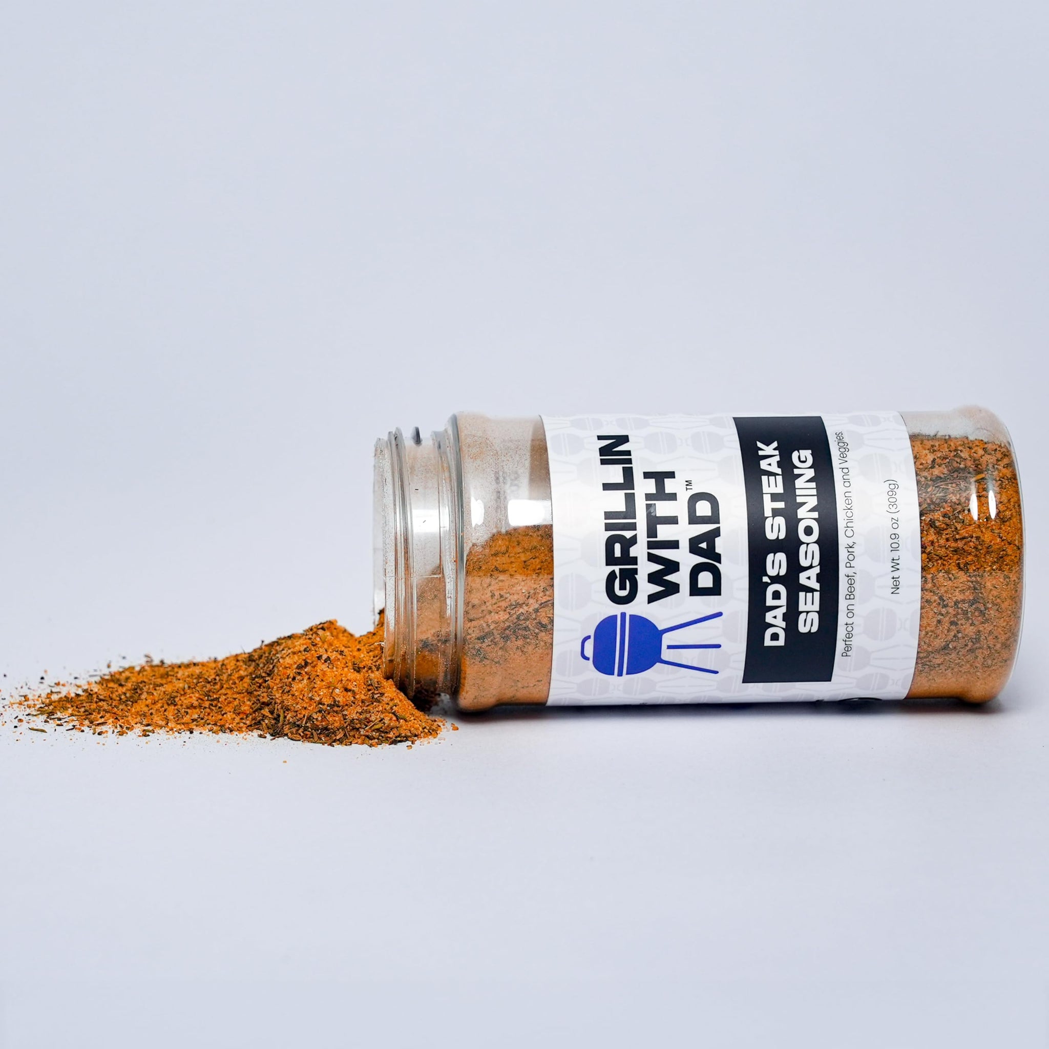 Grillin With Dad Steak Seasoning - Great Tasting Beef Seasonings - Contains Herb, Garlic and Spices - Best Steak Seasoning for Grilling & Smoking