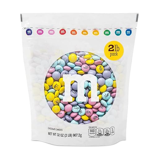 M&M’S WORLD Unicorn Printed Milk Chocolate Candy-2lbs of Bulk M&M'S in a Resealable Pack,For Birthday Decorations for Girls,Boys,and Adults,Unicorn