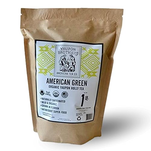 American Green Loose Leaf Yaupon Holly Tea - 1 lb. | Yaupon Brothers American Tea Co. | Organic, Wild-Crafted, Naturally Caffeinated, Antioxidant-Rich
