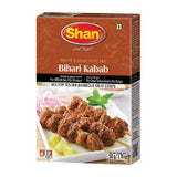 Shan Bihari Kabab Recipe and Seasoning Mix 1.76 oz (50g) - Spice Powder for Tender Barbecue Meat Strips - Suitable for Vegetarians - Airtight Bag in