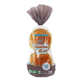 bakerly Brioche Burger Buns, 4 Pack, 7.05 Ounce (Frozen)