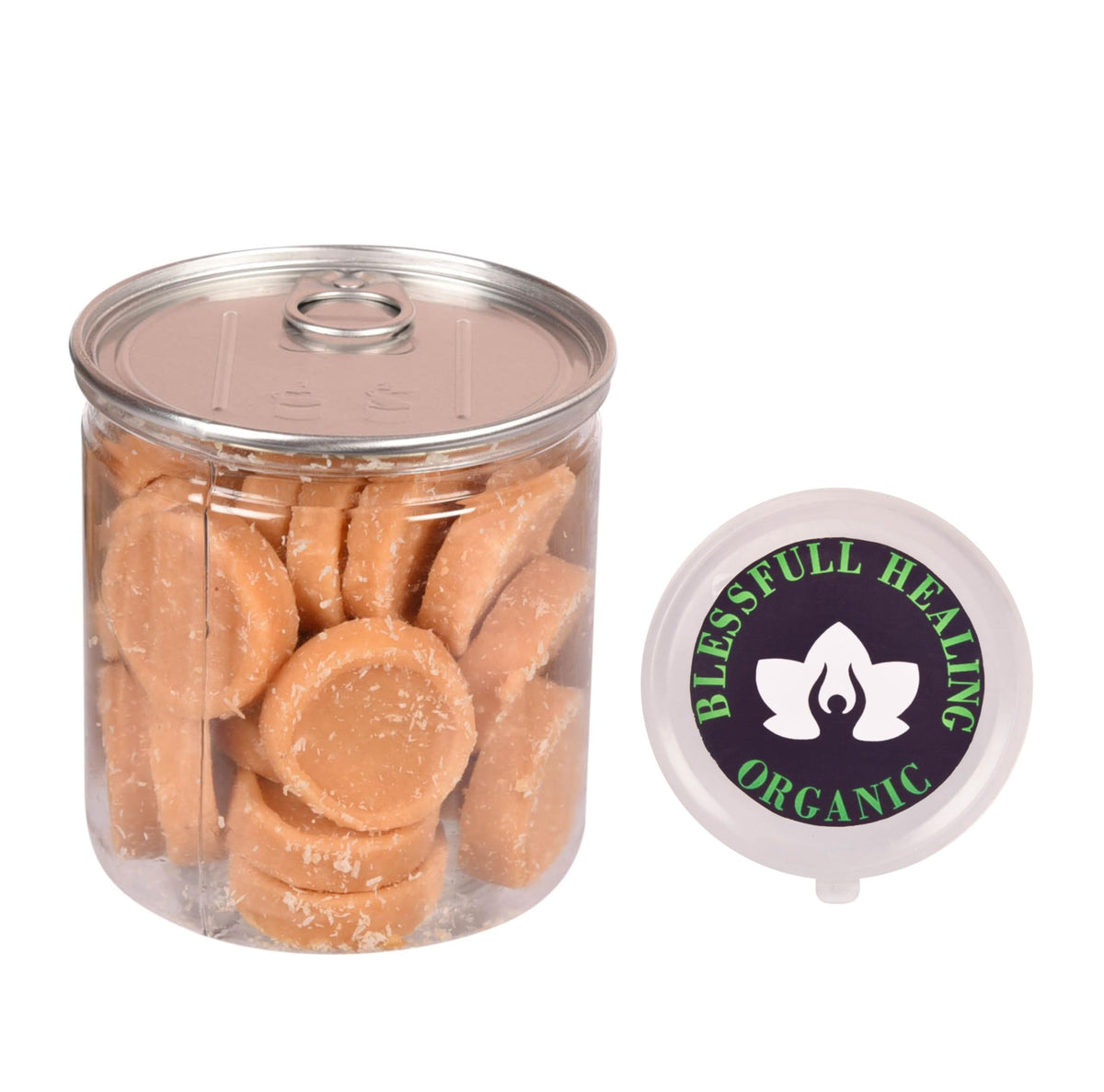 Blessfull Healing Organic Caramel Coconut 300 Gram Airtight Container