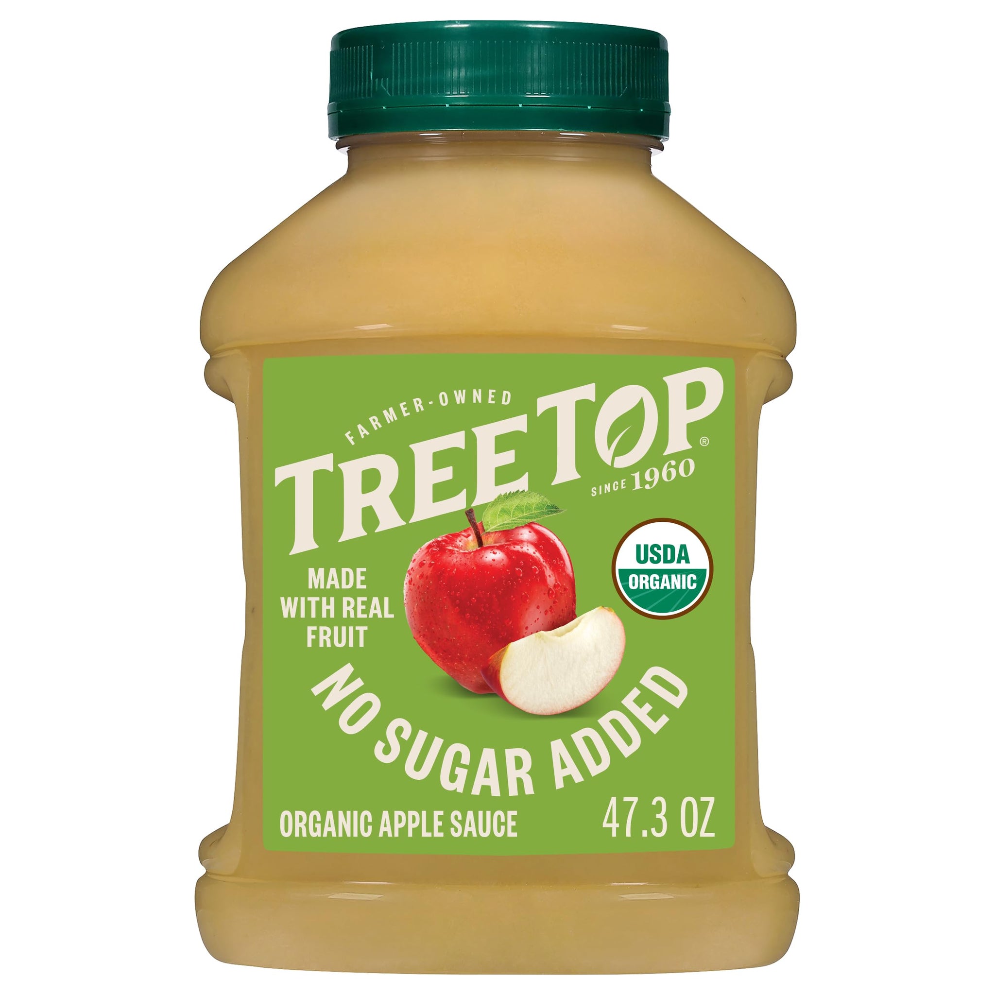 Tree Top No Sugar Added Organic Apple Sauce, 47.3 Oz (Pack of 1)