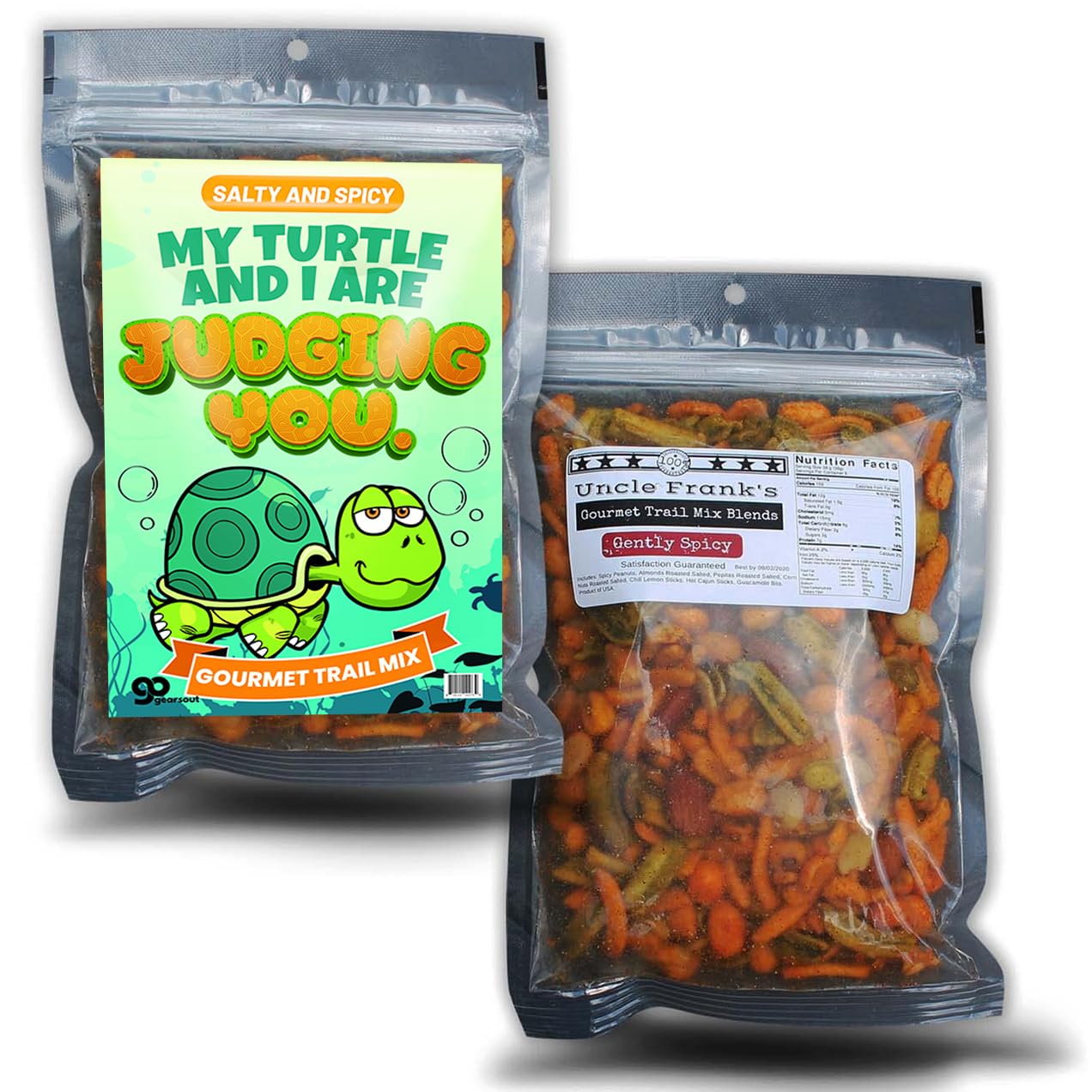 Irresistible Turtle and I Judge You Snack Blend - Nutty Snack Mix with Premium Ingredients for Satisfying Snacking Pleasure