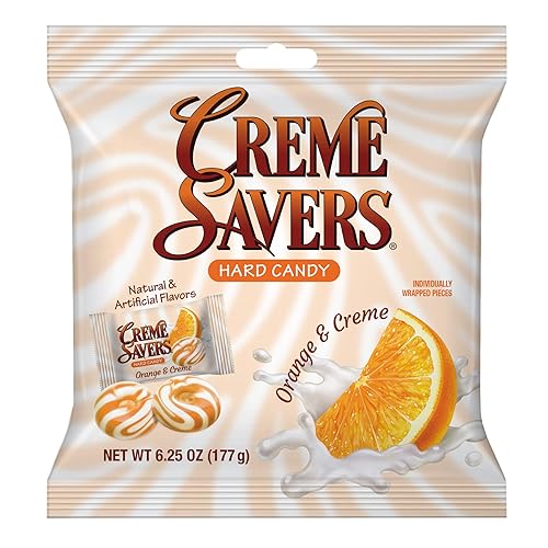 Creme Savers Orange and Creme Hard Candy | The Taste of Fresh Orange Swirled in Rich Cream | The Original Classic Creme Savers Brought To You By