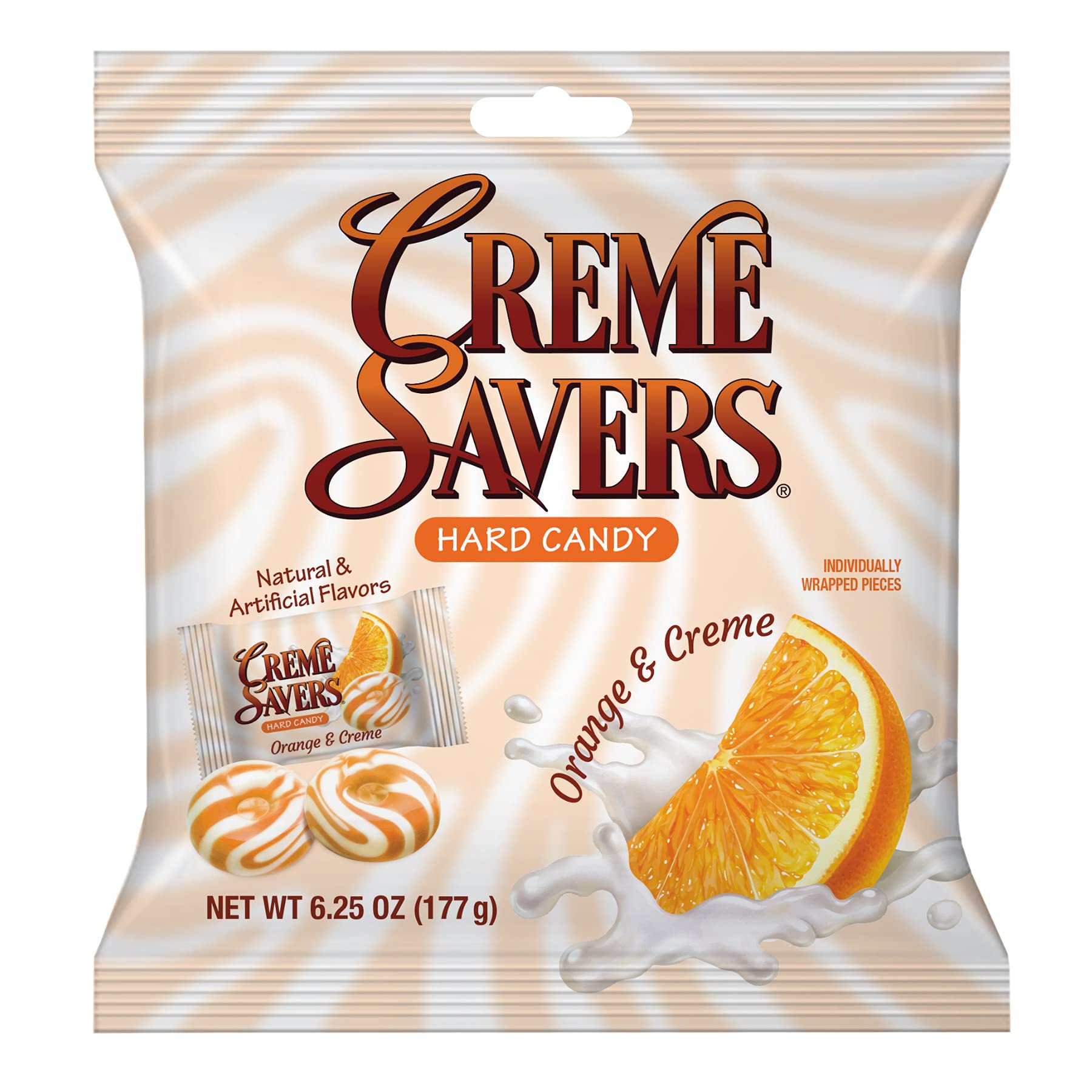 Creme Savers Orange and Creme Hard Candy | The Taste of Fresh Orange Swirled in Rich Cream | The Original Classic Creme Savers Brought To You By