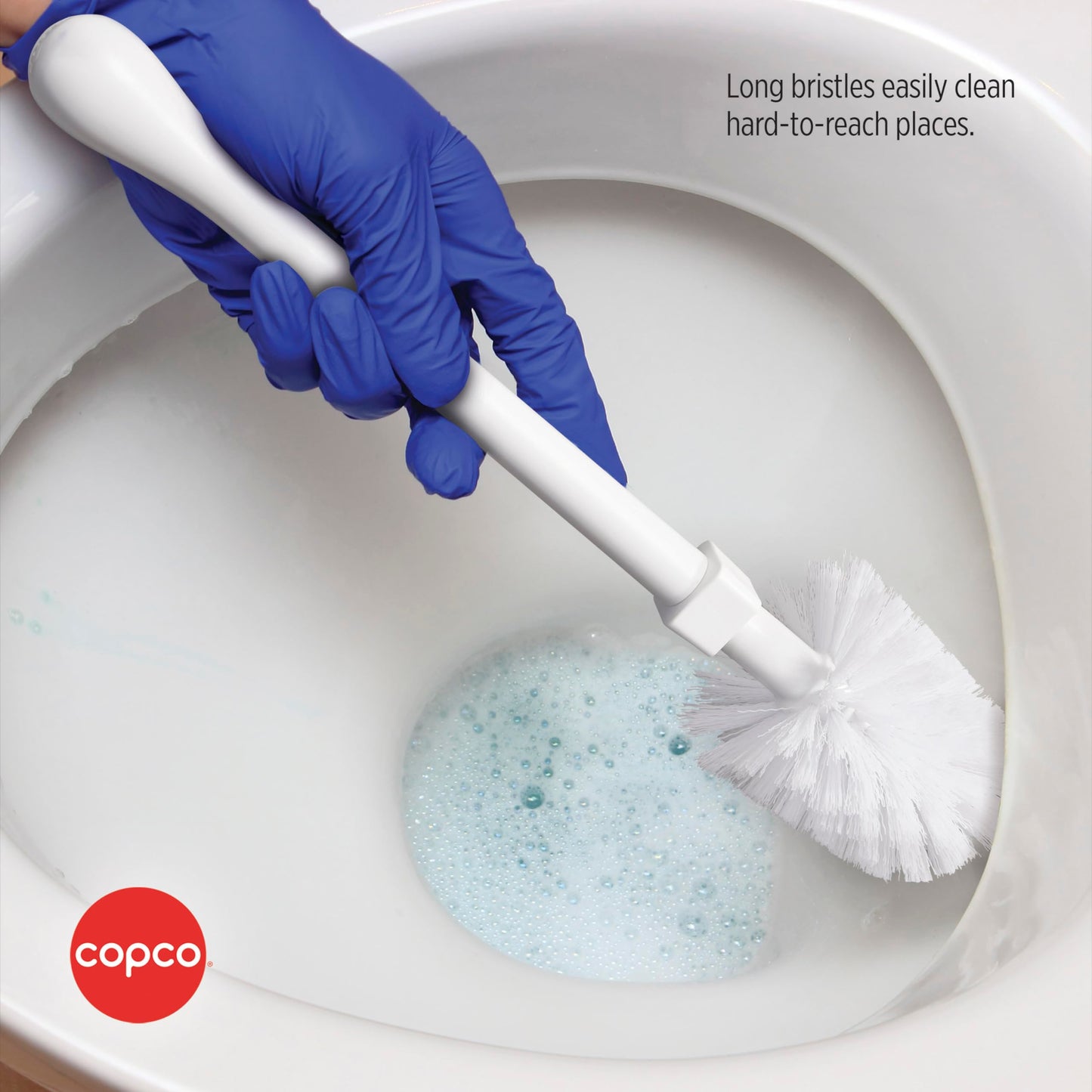 Copco Toilet Brush with Canister, Toilet Bowl Cleaner