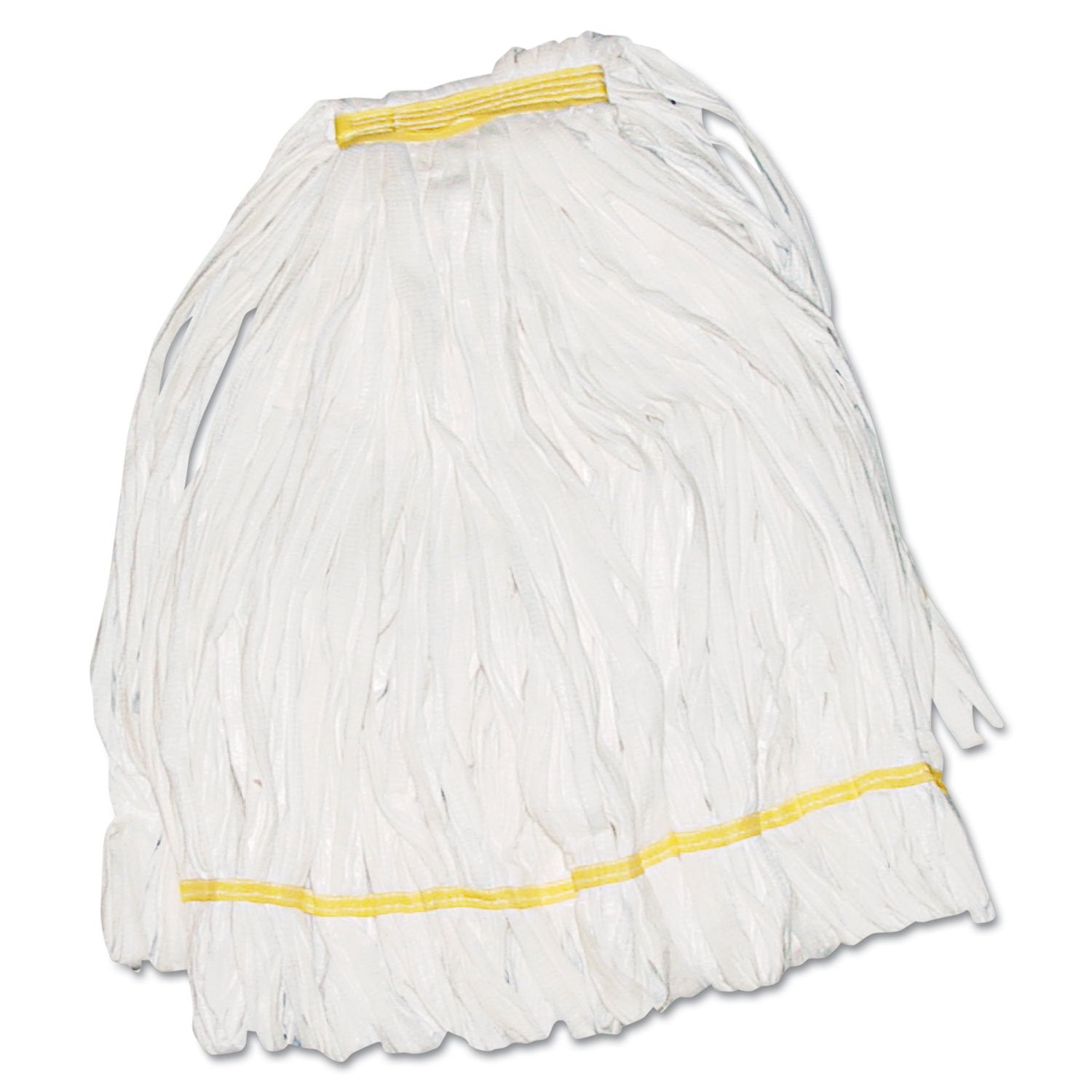 Boardwalk BWK8002 Mop Head, Looped, Enviro Clean With Tailband, Medium, White (Case of 12)