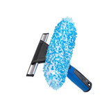 Unger Professional Connect and Clean 2-in-1 Squeegee and Scrubber, 6” Window Cleaning Tool, Commercial and Residential Use, Washer Cleaner Supplies