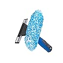 Unger Professional Connect and Clean 2-in-1 Squeegee and Scrubber, 6” Window Cleaning Tool, Commercial and Residential Use, Washer Cleaner Supplies
