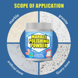 Eyaeyao Marble Polishing Powder & Compound - Granite Countertop Polish, Etch & Scratch Remover, Stone Cleaning Powder & Cleaner for Marble Polish