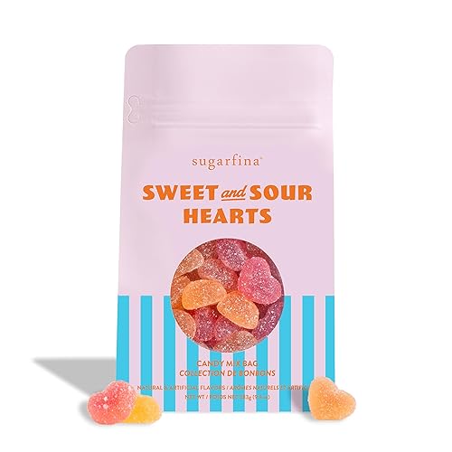 Sugarfina Sweet and Sour Hearts Candy Mix Bag | Gummies | Sweet and Sour Hearts