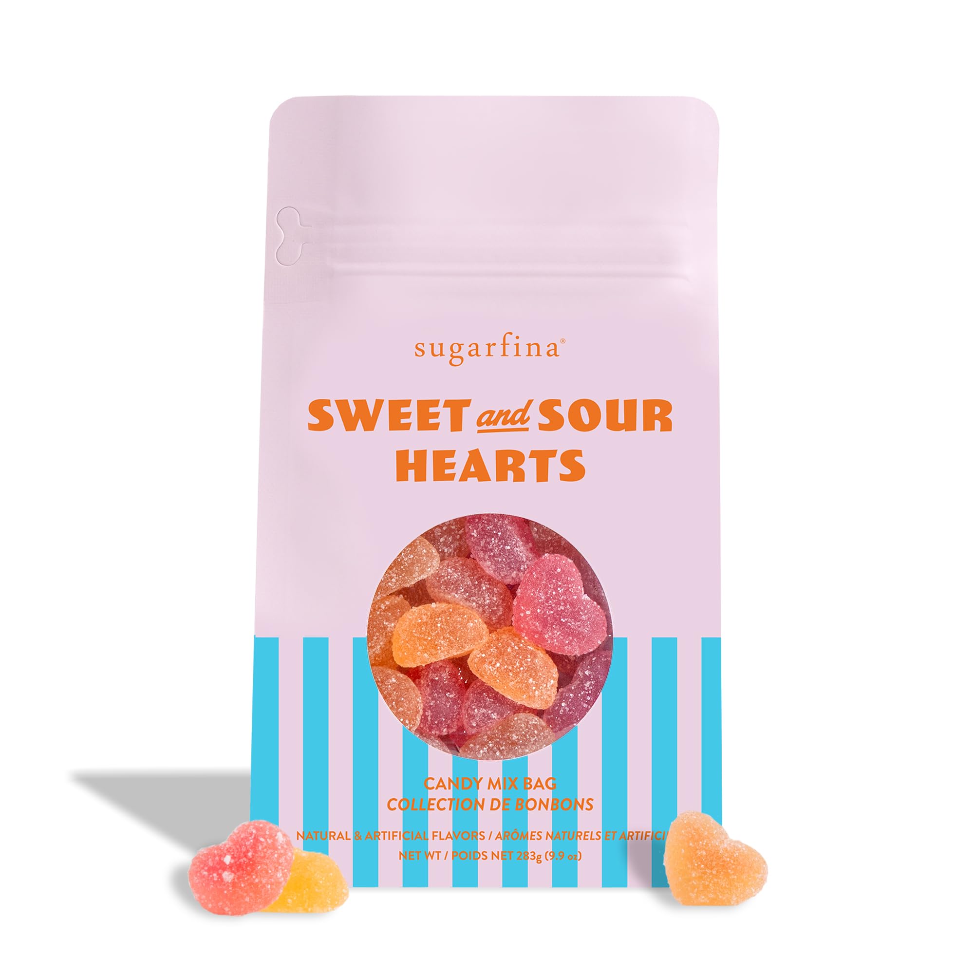 Sugarfina Sweet and Sour Hearts Candy Mix Bag | Gummies | Sweet and Sour Hearts