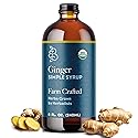 Bluestem Botanicals Organic Ginger Simple Syrup, Mothers Day Gift Ideas, 8 oz, Cocktail and Mocktail Mixer for Drinks, Non-Alcoholic