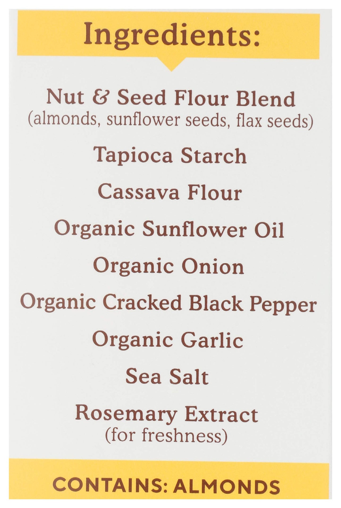 Simple Mills Almond Flour Crackers, Black Cracked Pepper - Gluten Free, Vegan, Healthy Snacks, Plant Based, 4.25 Ounce (Pack of 1)