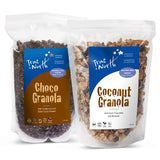 True North Granola - Chocolate Granola Variety Pack - Chocolate & Coconut Granola, All Natural, Non-GMO, 12 oz. (Pack of 2)