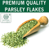 Spices Village Dried Parsley Flakes, Dry Parsley Seasonings, 1.7 Ounces, Kosher Certified, All Natural, Fresh, Gluten Free, Non GMO, Resealable Bulk