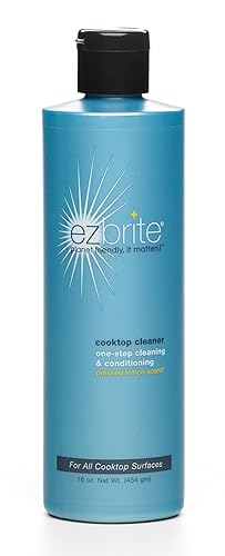 EZ Brite Glass and Ceramic Cooktop Cleaner and Conditioner, 16-Ounce Gel