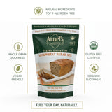Buckwheat Bread Mix, Certified Gluten free, Organic, non-GMO Verified, Certified Kosher, Gluten Free Baking, 2-pounds