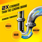 Zep Liquid Heat Max Clog Remover Gel - Destroys Hair, Build-Up & Grease - 64 oz.
