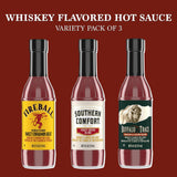 Bourbon Whiskey Flavored Hot Sauce Gift Basket Variety 3 Pack by Rebel Smuggling Galactic Emporium