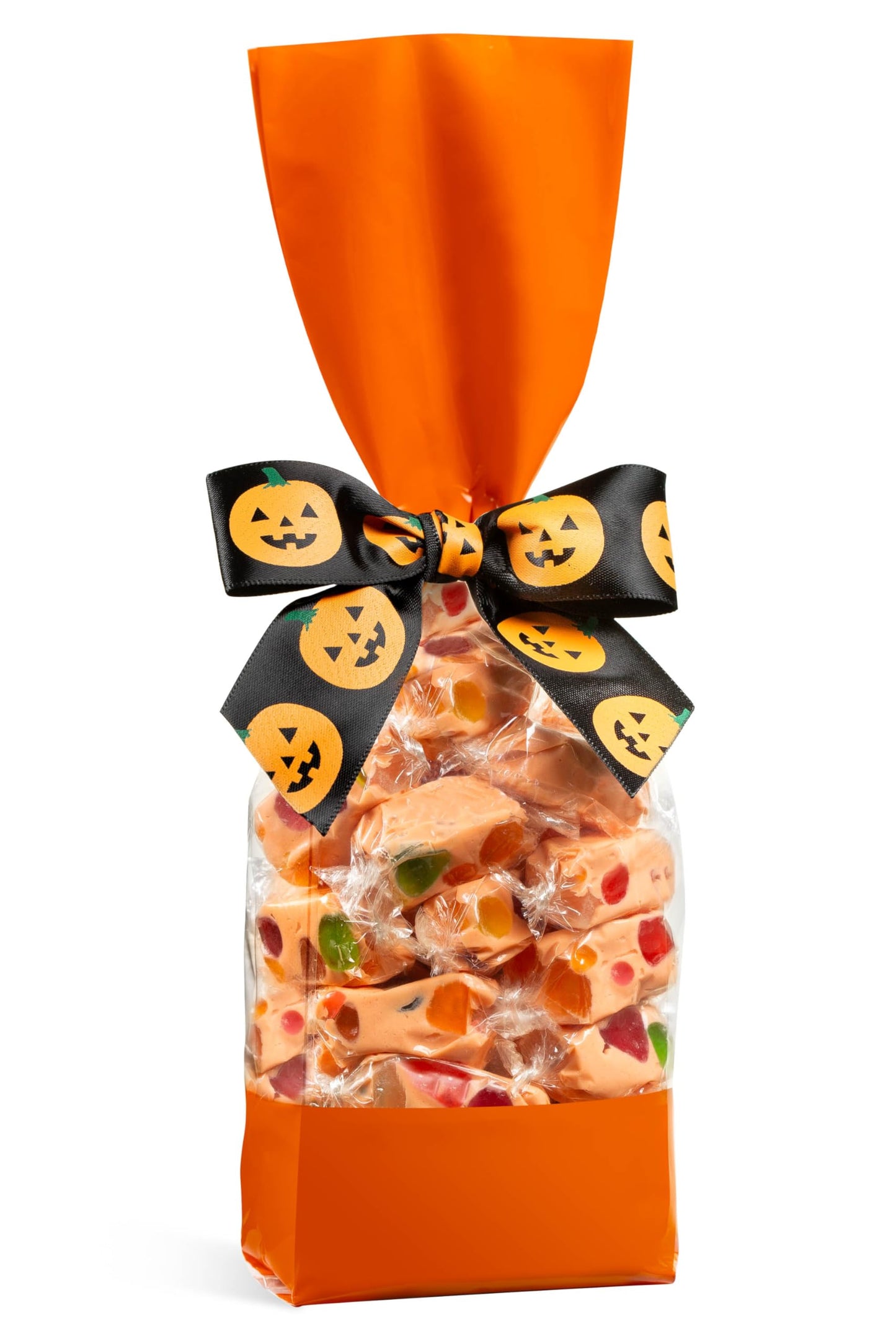 Fames Chocolates Happy Halloween Jujubes Candy Bag - Orange Flavored Nougat Candy