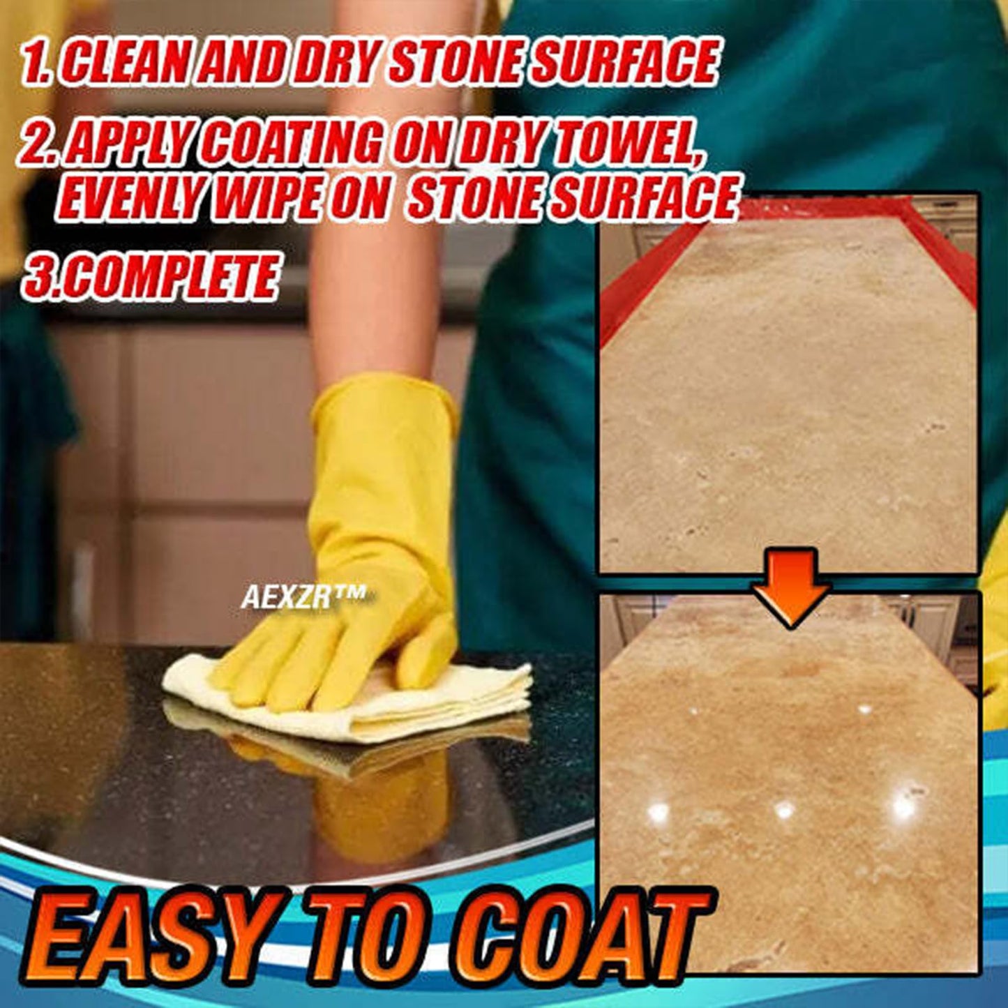 IFMAGIC Stone Brighten Crystal-Plating Agent,Stone Crystal Plating Agent,marble stain remover,marble polish,Effectively brightens ceramic and stone