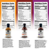 Bearfoot BBQ California BBQ Sauce Variety Pack (3-Pack) - Apricot Habanero, Fig Serrano & Pomegranate Fresno - 13.3 Oz per bottle, All Natural